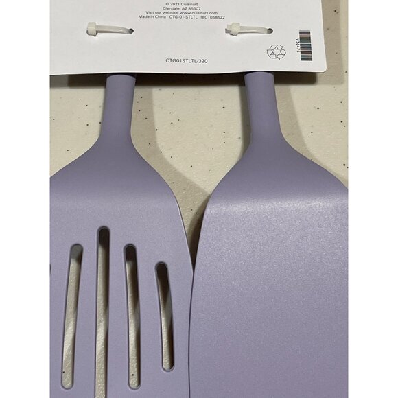 Cuisinart Nylon Solid Turner & Slotted Turner lavender purple NEW WITH TAGS! - Picture 4 of 4